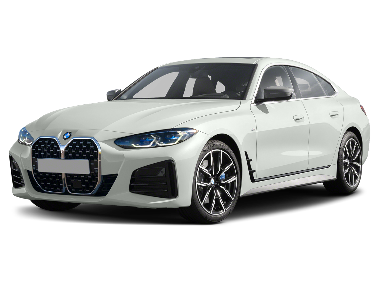 2023 BMW 4 Series 430i Gran Coupe in Alpine White — front three-quarter view