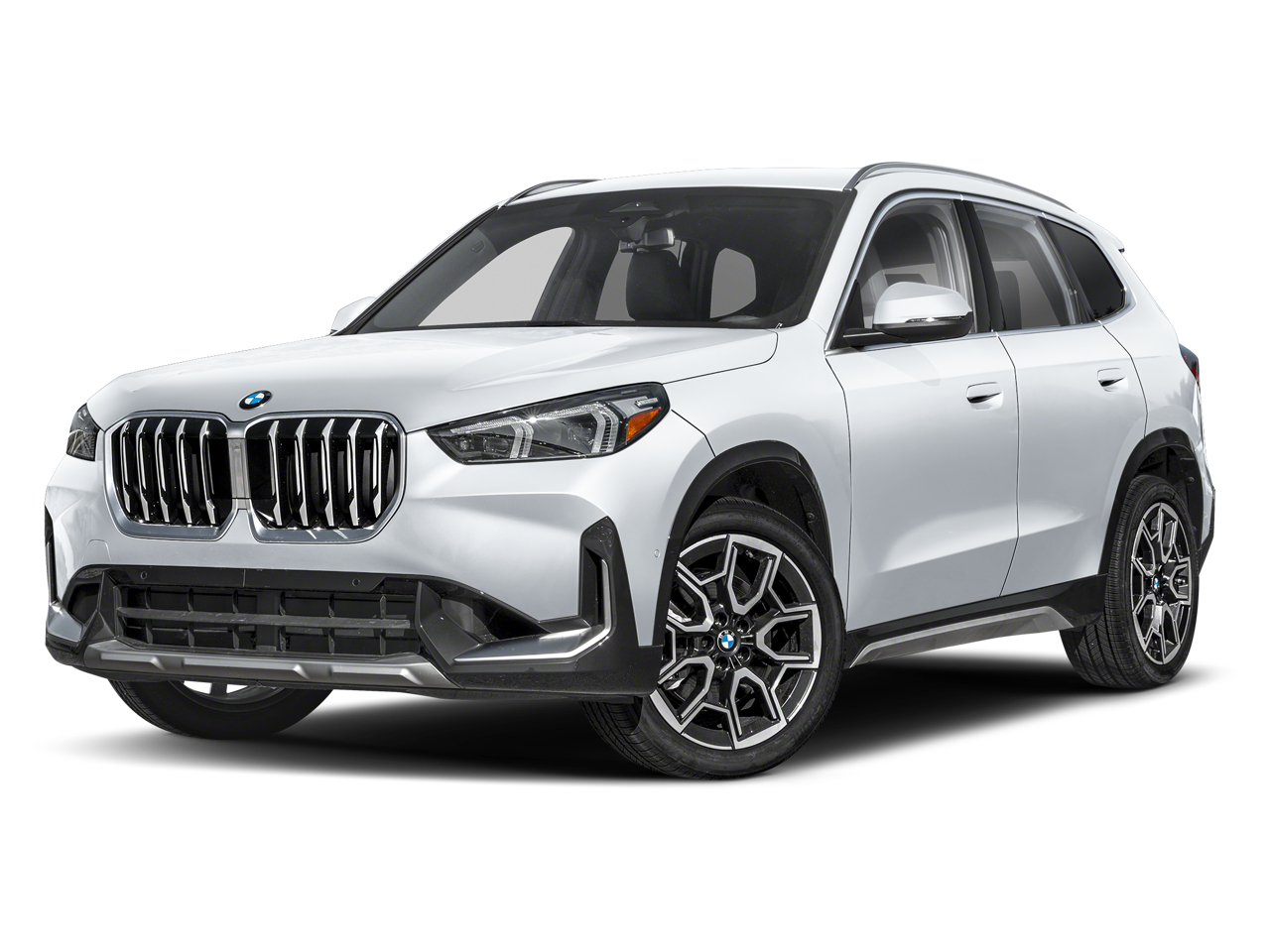 2025 BMW X1 xDrive28i in Alpine White — front three-quarter view