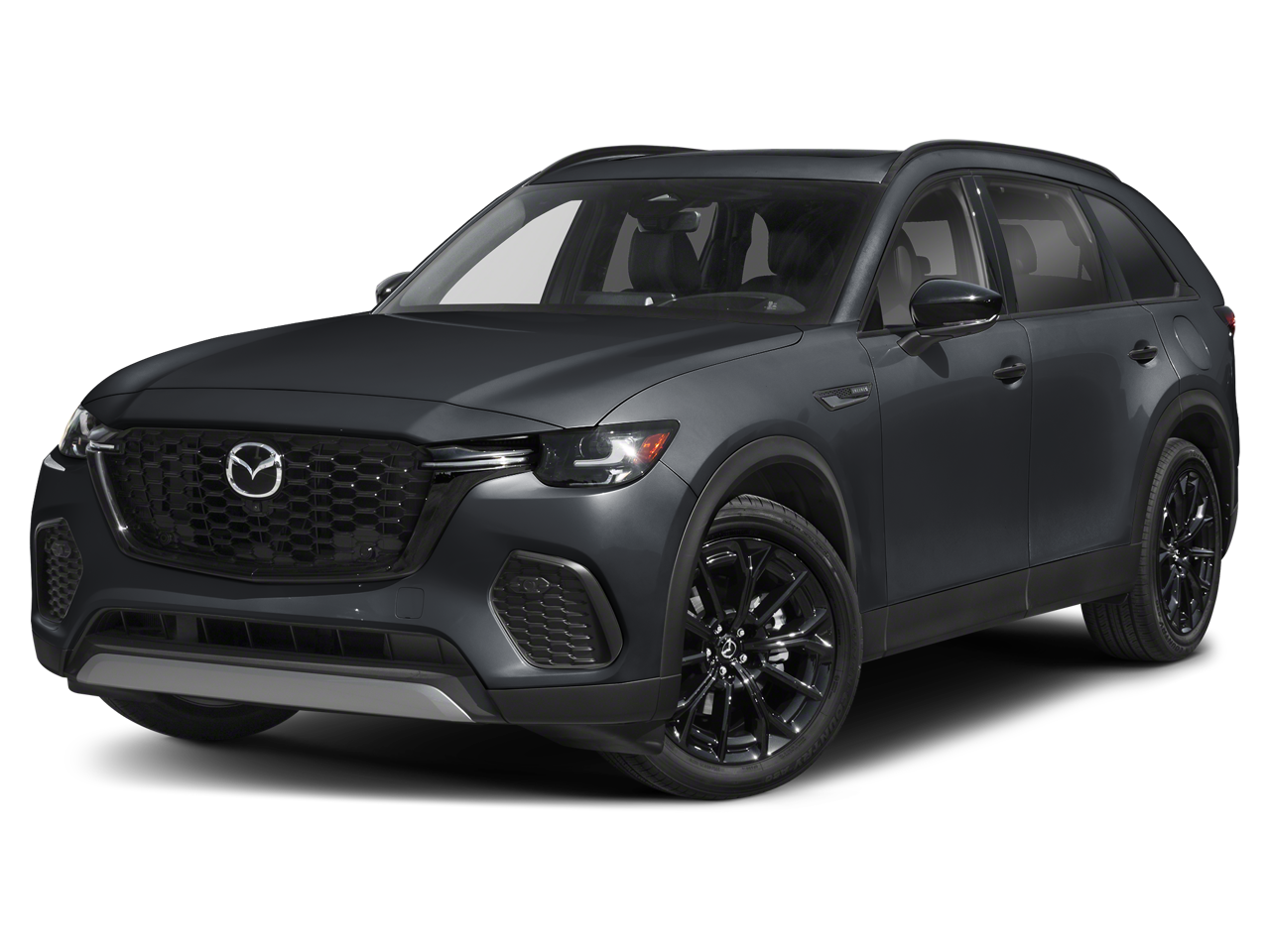 2026 Mazda Mazda CX-70 3.3 Turbo Premium Plus in Jet Black Mica — front three-quarter view