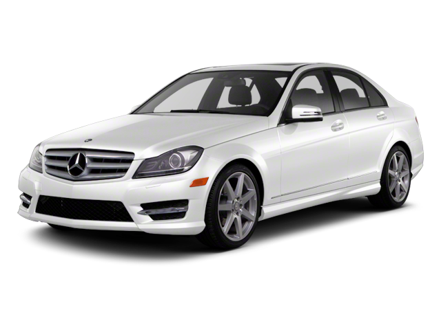 2013 Mercedes-Benz C-Class C 300 Sport 4MATIC in Polar White — front three-quarter view
