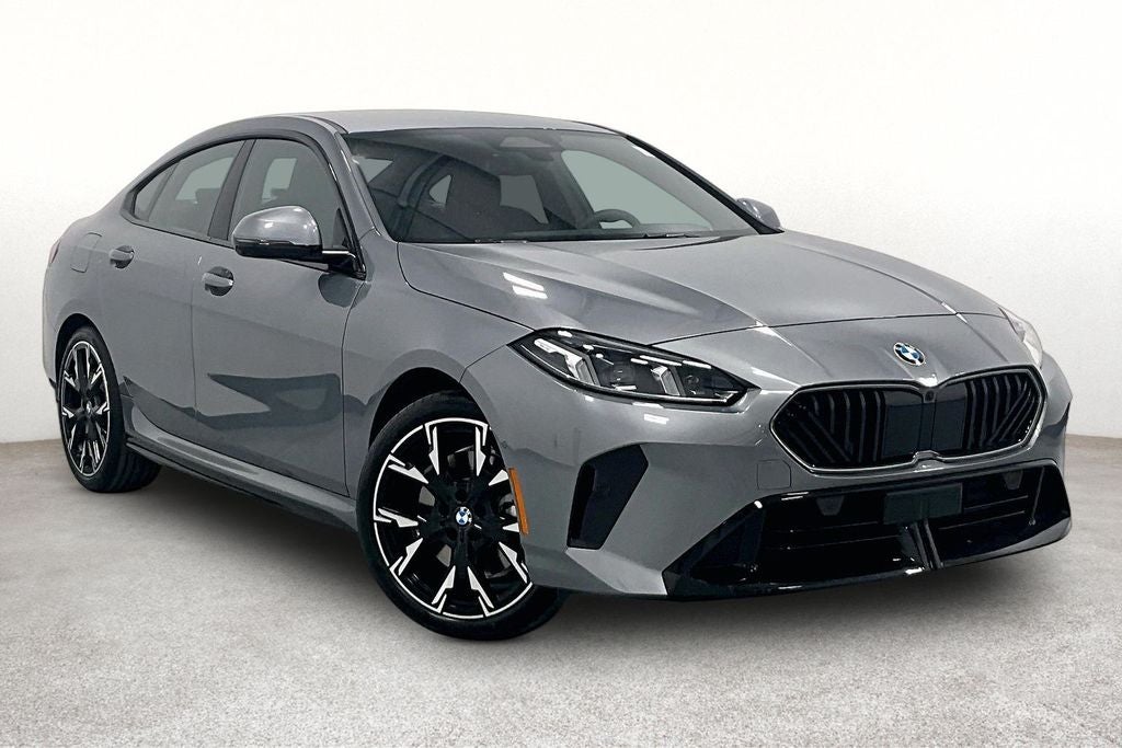2026 BMW 2 Series 228 Gran Coupe in Skyscraper Grey Metallic — front three-quarter view