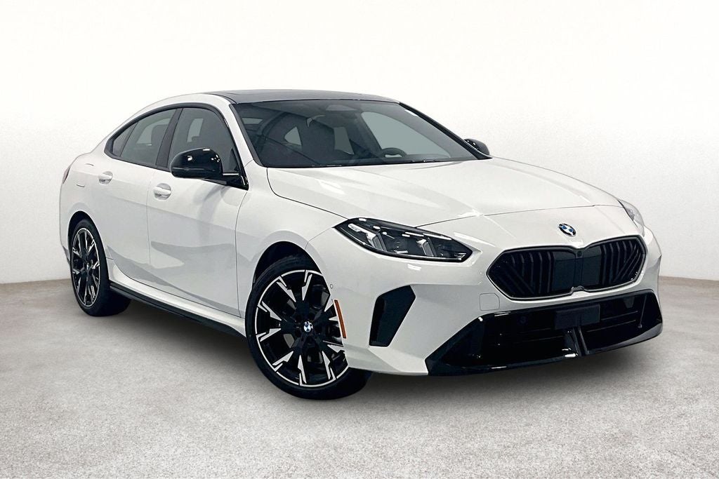 2026 BMW 2 Series 228 Gran Coupe in Alpine White — front three-quarter view