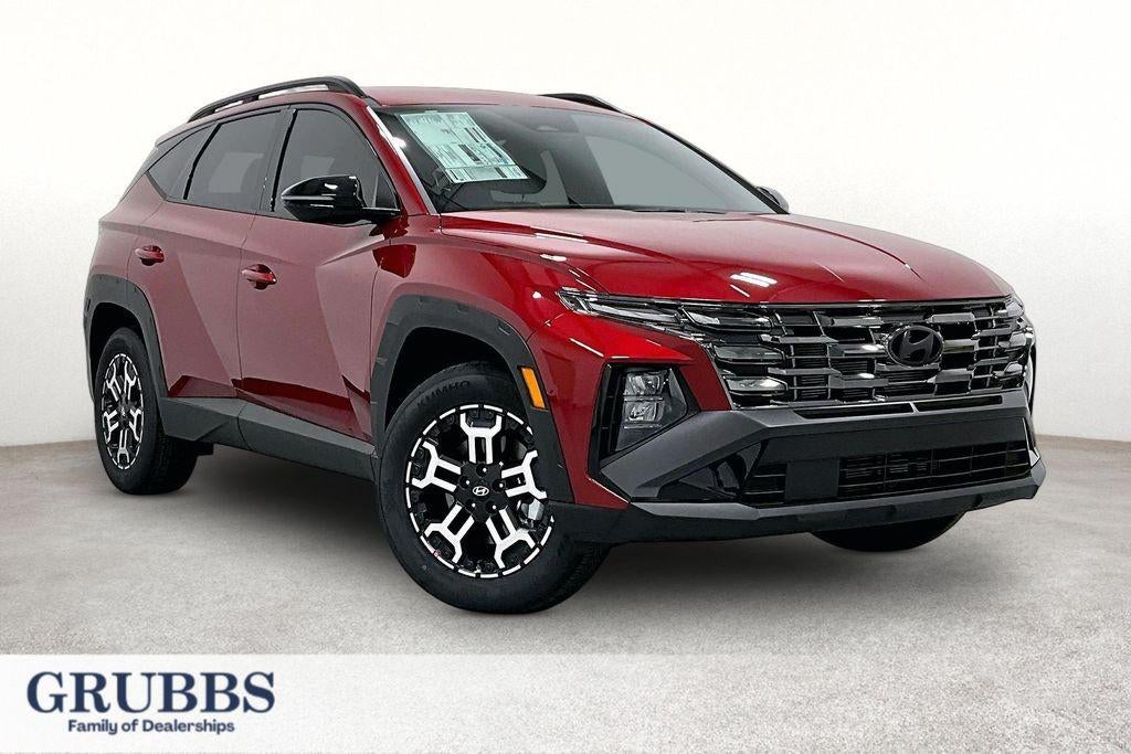 2026 Hyundai Tucson XRT AWD in Ultimate Red — front three-quarter view