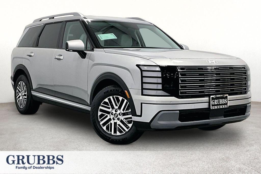 2026 Hyundai Palisade SEL FWD in Typhoon Silver Metallic — front three-quarter view