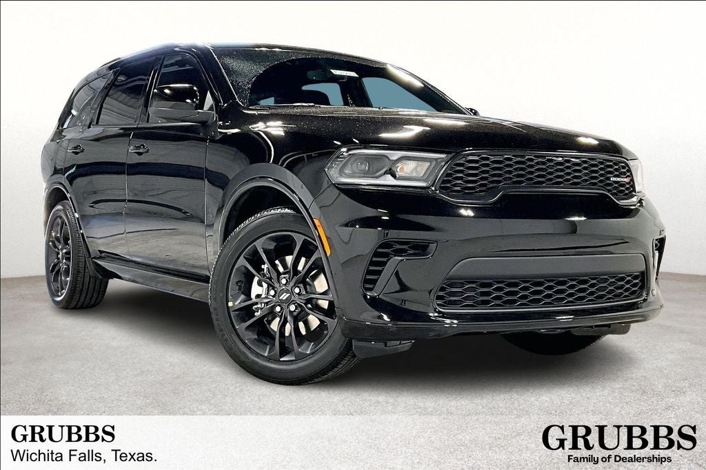 2026 Dodge Durango DURANGO GT RWD in Diamond Black Clear-Coat Exterior Paint — front three-quarter view