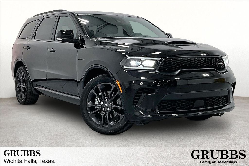 2024 Dodge Durango R/T Plus in Db Black Crystal Clearcoat — front three-quarter view