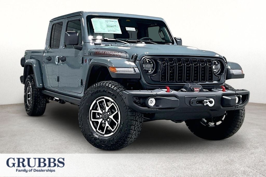 2026 Jeep Gladiator GLADIATOR SHADOW OPS 4X4 in Anvil Clear-Coat Exterior Paint — front three-quarter view