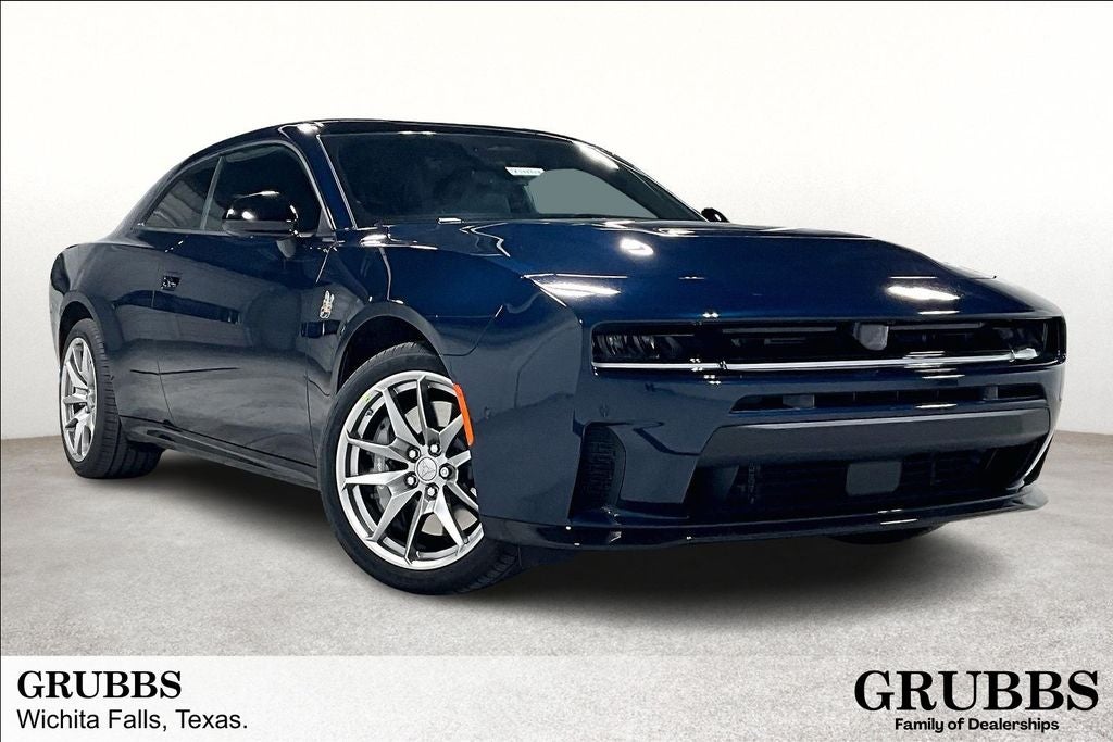 2026 Dodge Charger CHARGER SCAT PACK PLUS 2-DOOR AWD in After Dark Exterior Paint — front three-quarter view