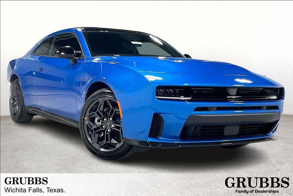 2026 Dodge Charger CHARGER R/T 2-DOOR AWD in Bludicrous Exterior Paint — front three-quarter view