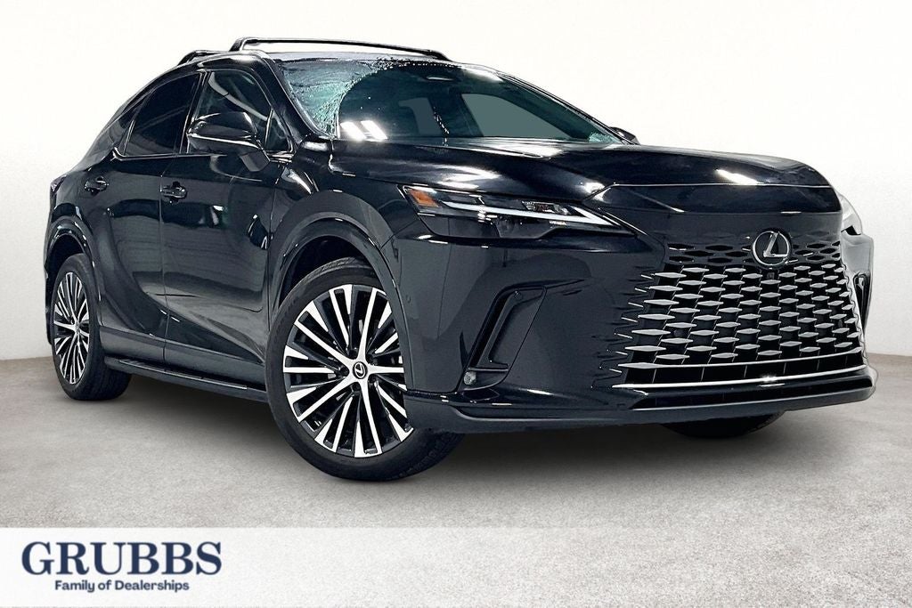 2024 Lexus RX 350 Premium Plus in Caviar — front three-quarter view