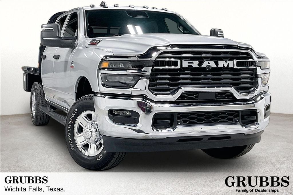2026 RAM Ram 2500 RAM 2500 TRADESMAN CREW CAB 4X4 6'4' BOX in Silver-Zynith Exterior Paint — front three-quarter view