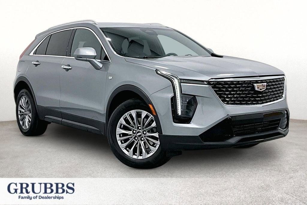 2024 Cadillac XT4 Premium Luxury in Argent Silver Metallic — front three-quarter view