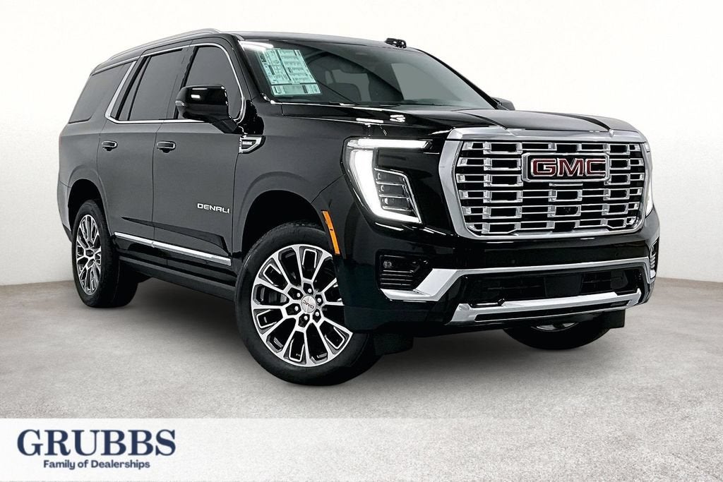 2026 GMC Yukon Denali in Onyx Black — front three-quarter view