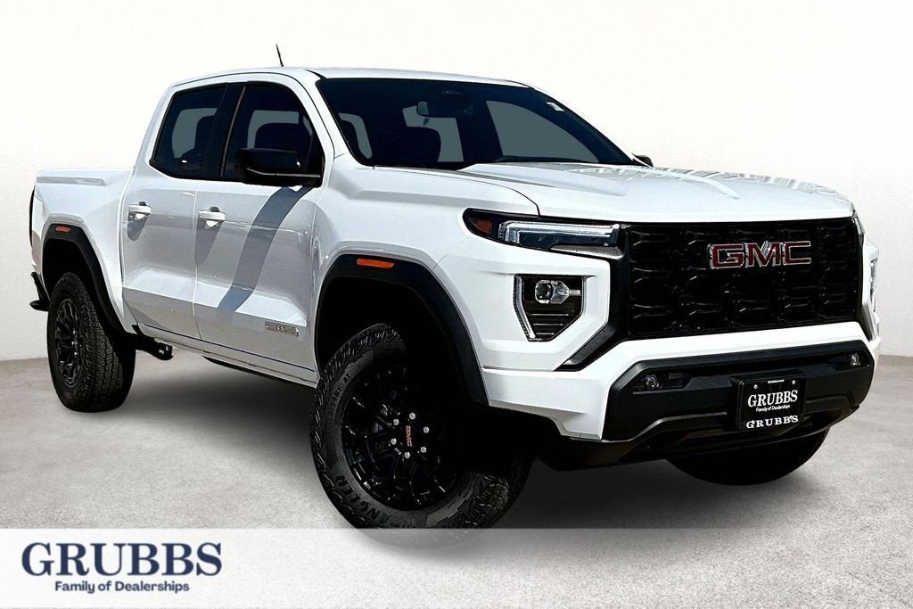 2026 GMC Canyon Elevation in Summit White — front three-quarter view