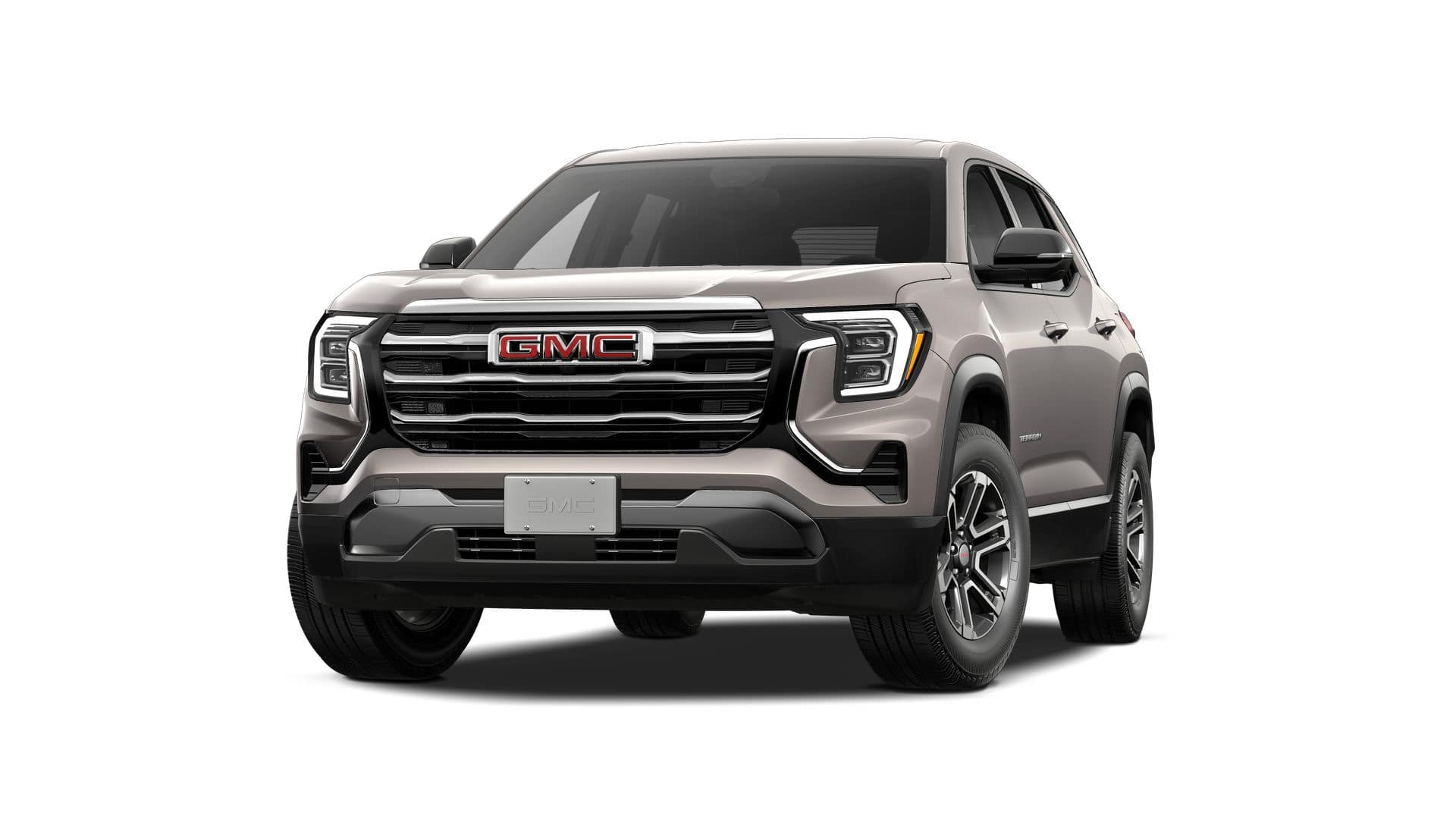 2027 GMC Terrain FWD Elevation in Riverstone Metallic — front three-quarter view
