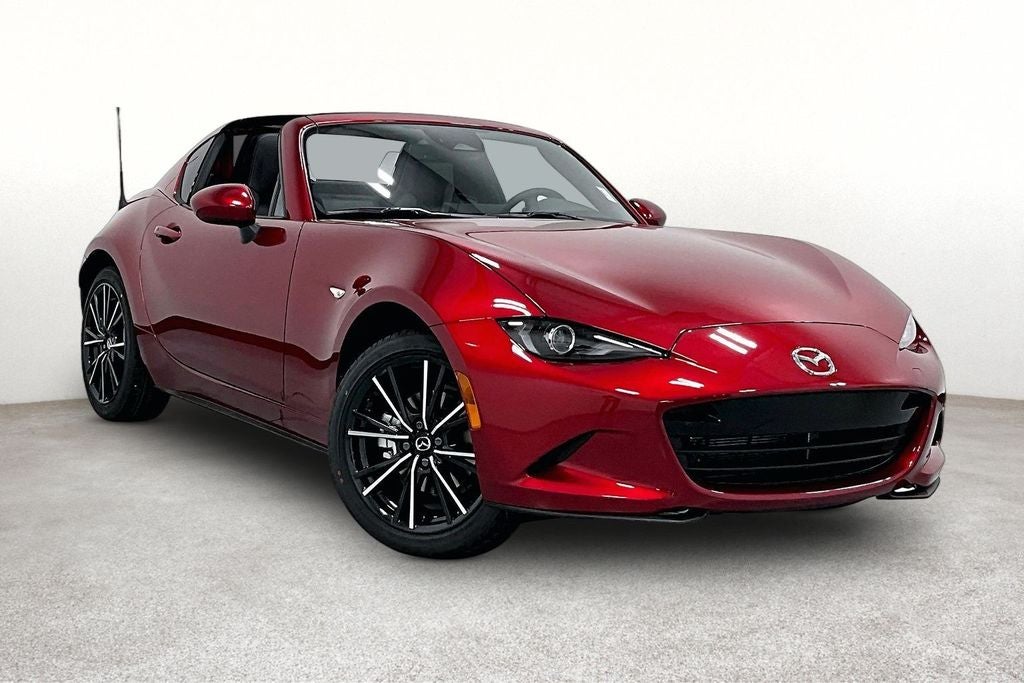 2026 Mazda Mazda MX-5 Miata RF Grand Touring in Soul Red Crystal Metallic — front three-quarter view