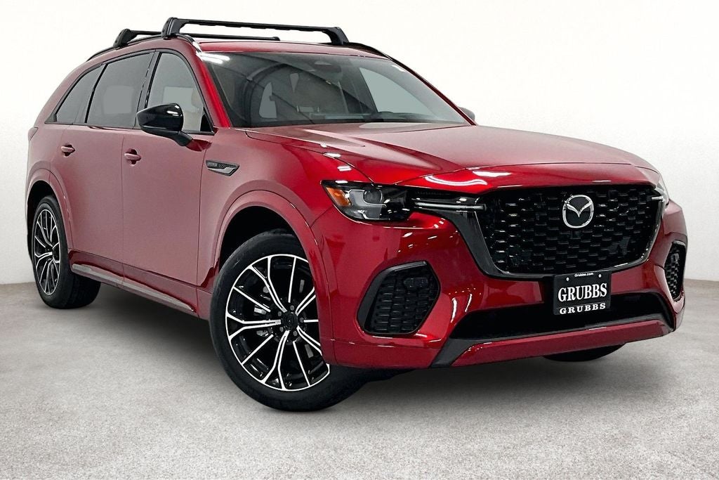 2026 Mazda Mazda CX-70 3.3 Turbo S Premium Plus in Soul Red Crystal Metallic — front three-quarter view